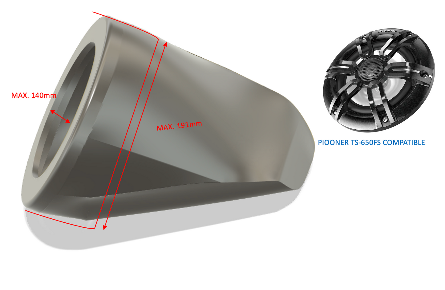 Kawasaki Ultra 2012-2022 Speaker Enclosures and Audio Systems 6.5"