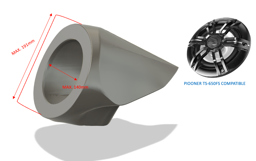 Sea Doo SPARK Speaker Enclosures and Audio Systems 6.5"