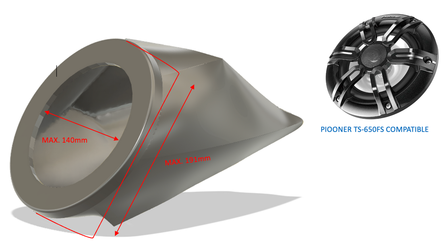 Sea doo GTR RXP 2014-2019 Speaker Enclosures and Audio Systems 6.5"