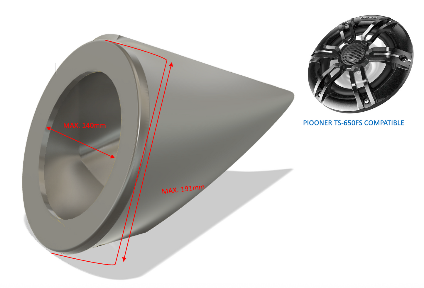Sea doo GTX 2007-2009 Speaker and Audio System Enclosures 6.5"