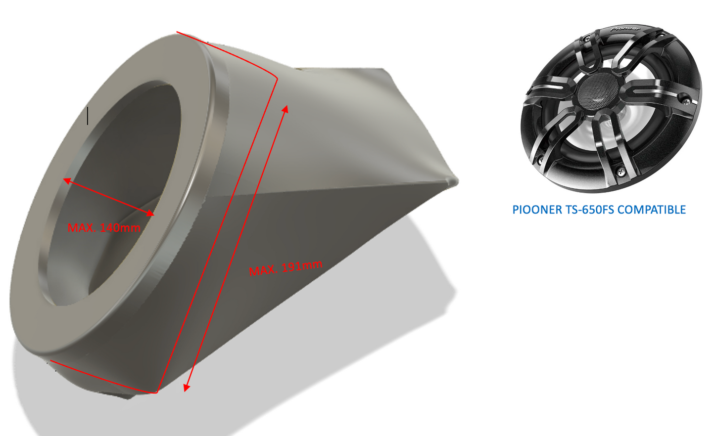 Sea doo RXT RXP 2004-2011 Speaker and Audio System Enclosures 6.5"